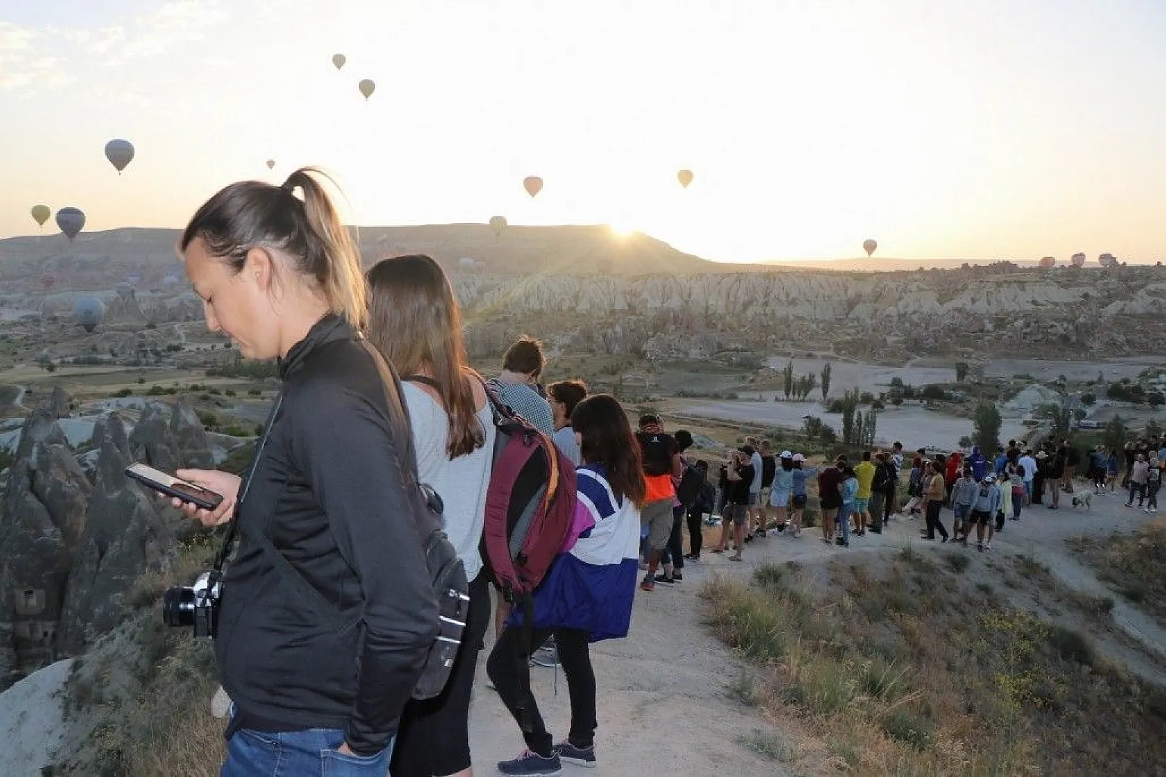Kapadokya'da balonların görsel şöleni