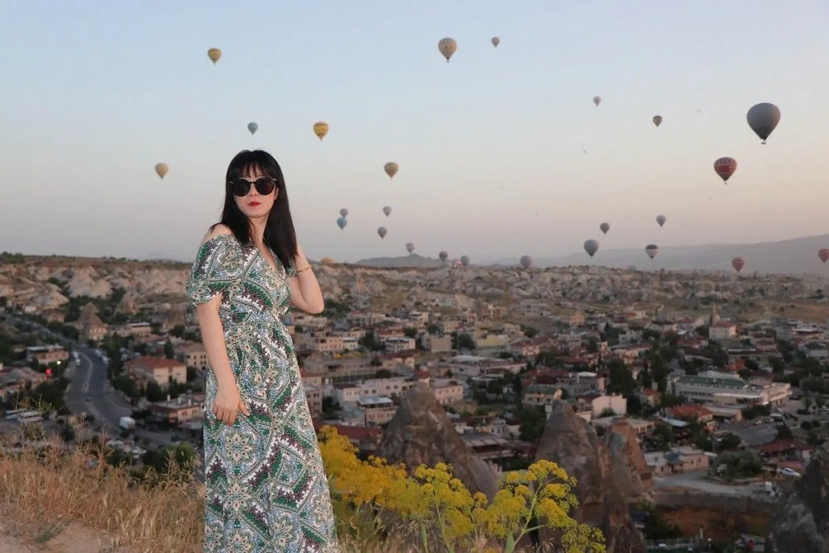 Kapadokya'da balonların görsel şöleni