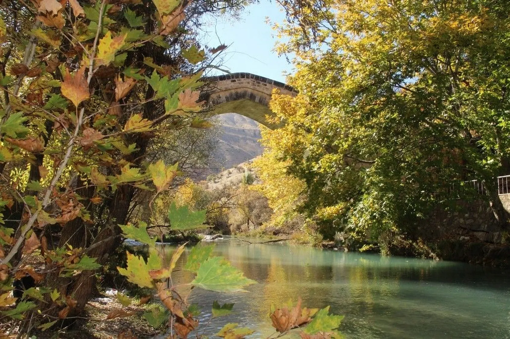 Tağar Köprüsün'de sonbahar şölen