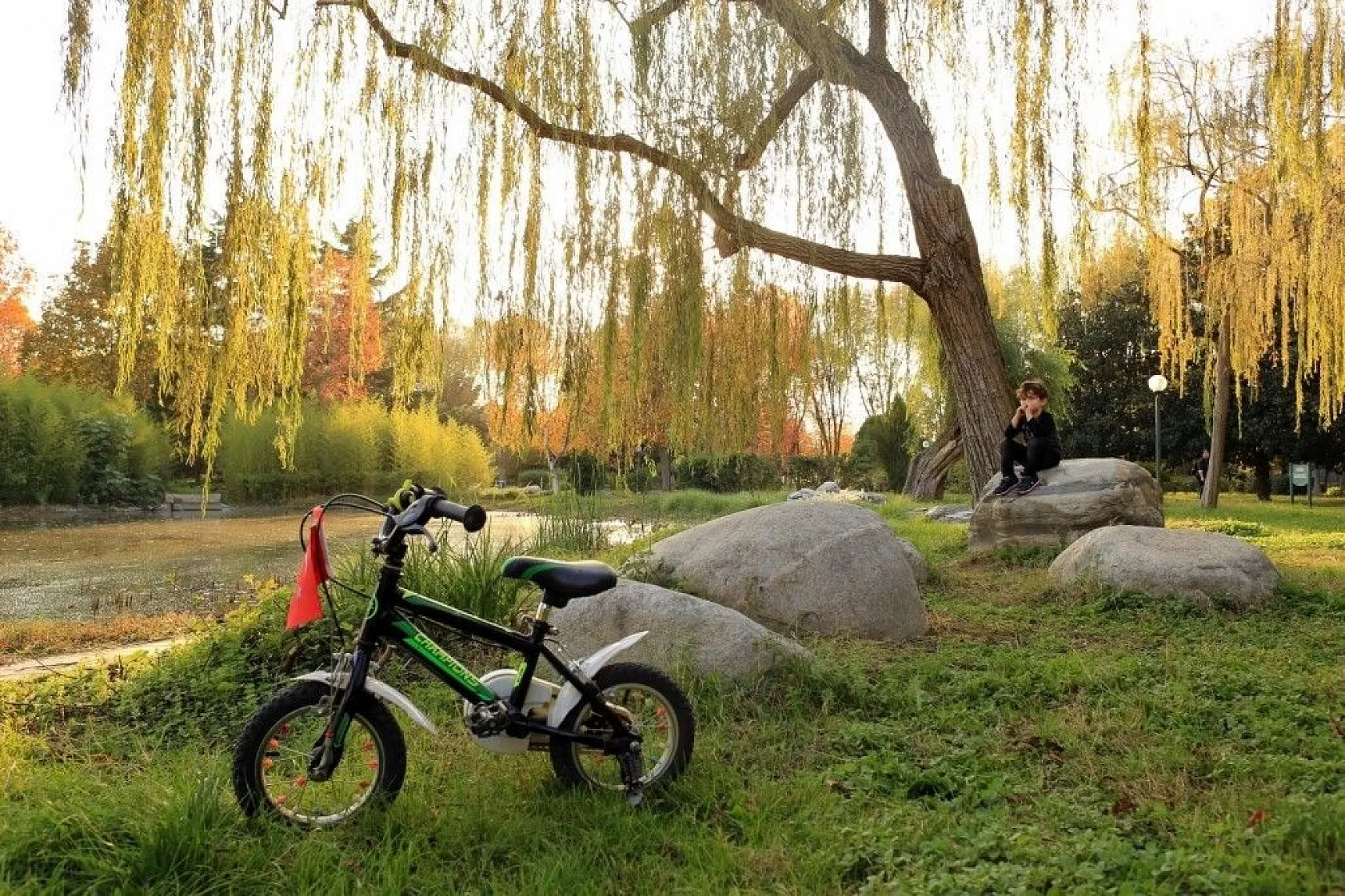 Botanik Park'ta kartpostallık sonbahar manzaraları