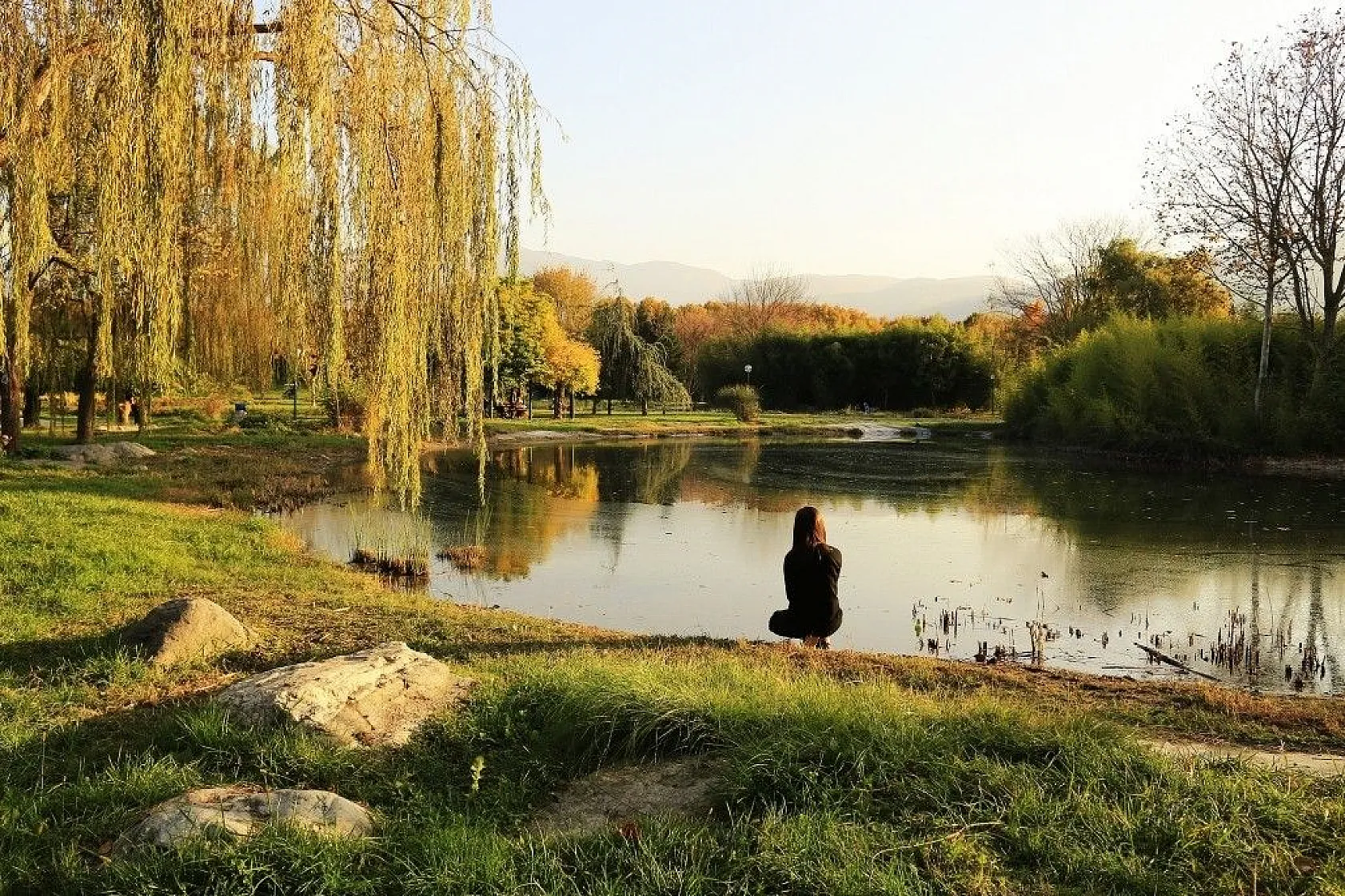 Botanik Park'ta kartpostallık sonbahar manzaraları