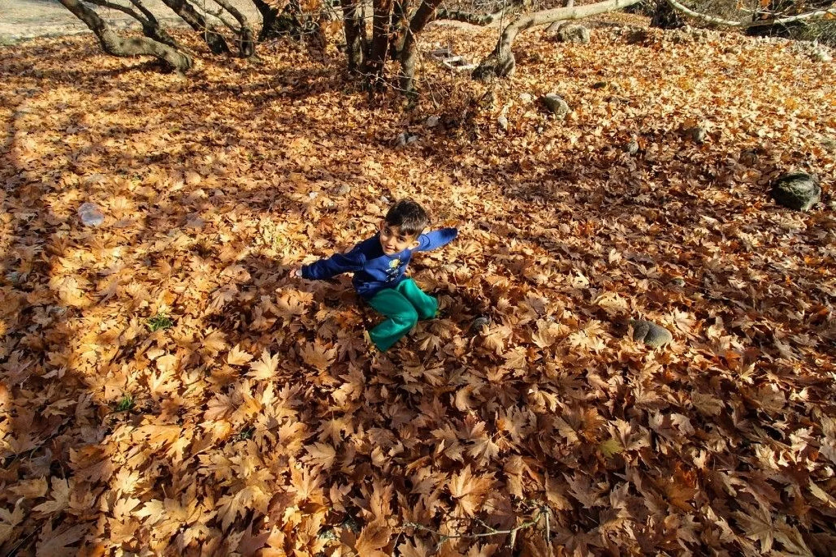 Gördes'te kartpostallık sonbahar manzaraları