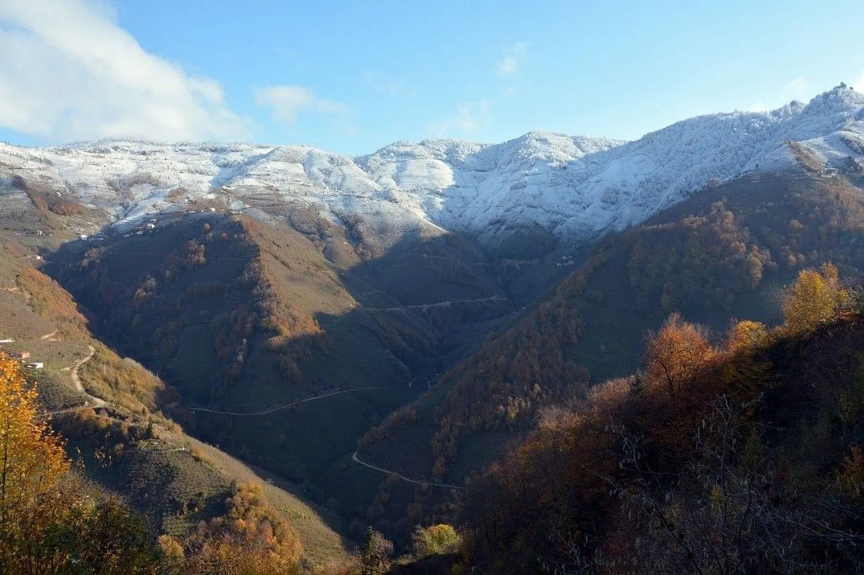 Ordu'da kar güzelliği
