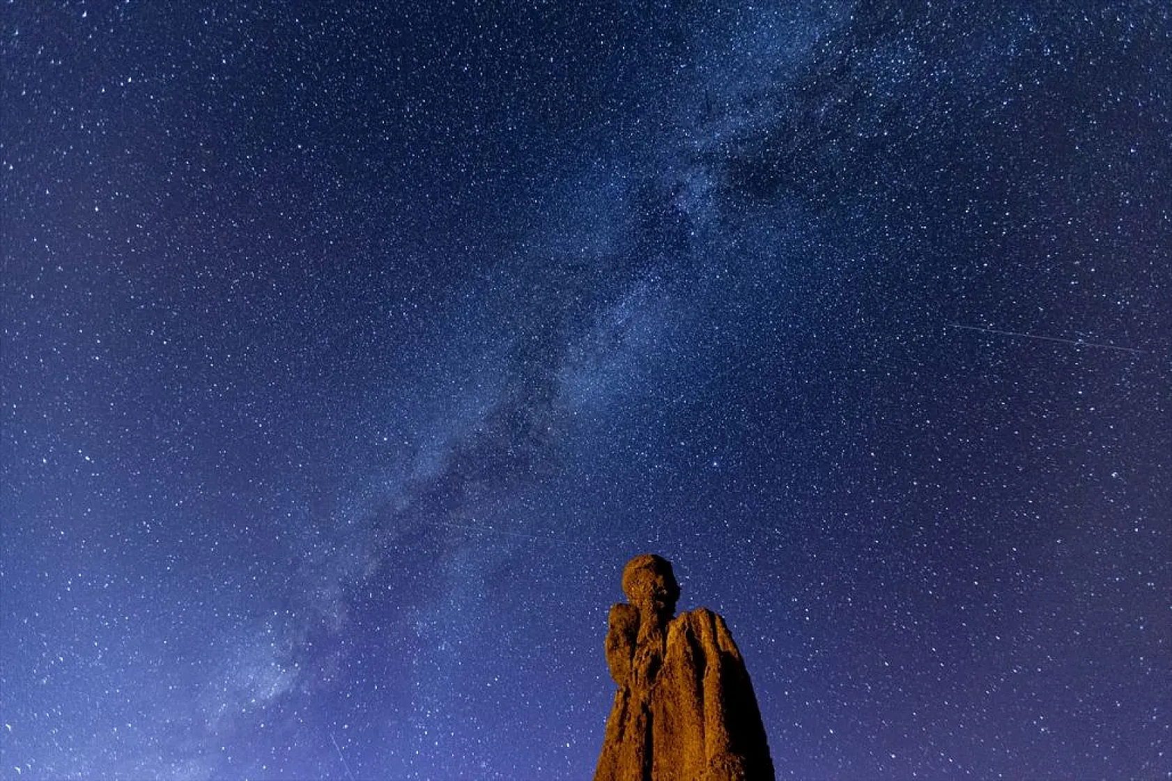 Narman Peribacaları 'yıldız şöleni' ile görüntülendi
