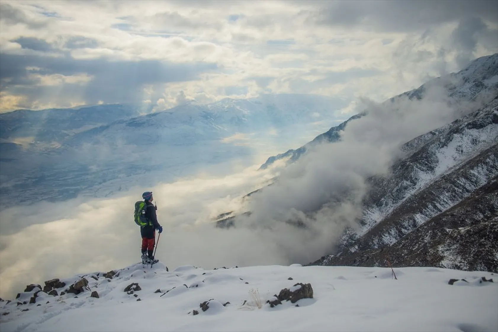 Tunceli'de dağcılar Gelincik Zirvesi'ne tırmandı