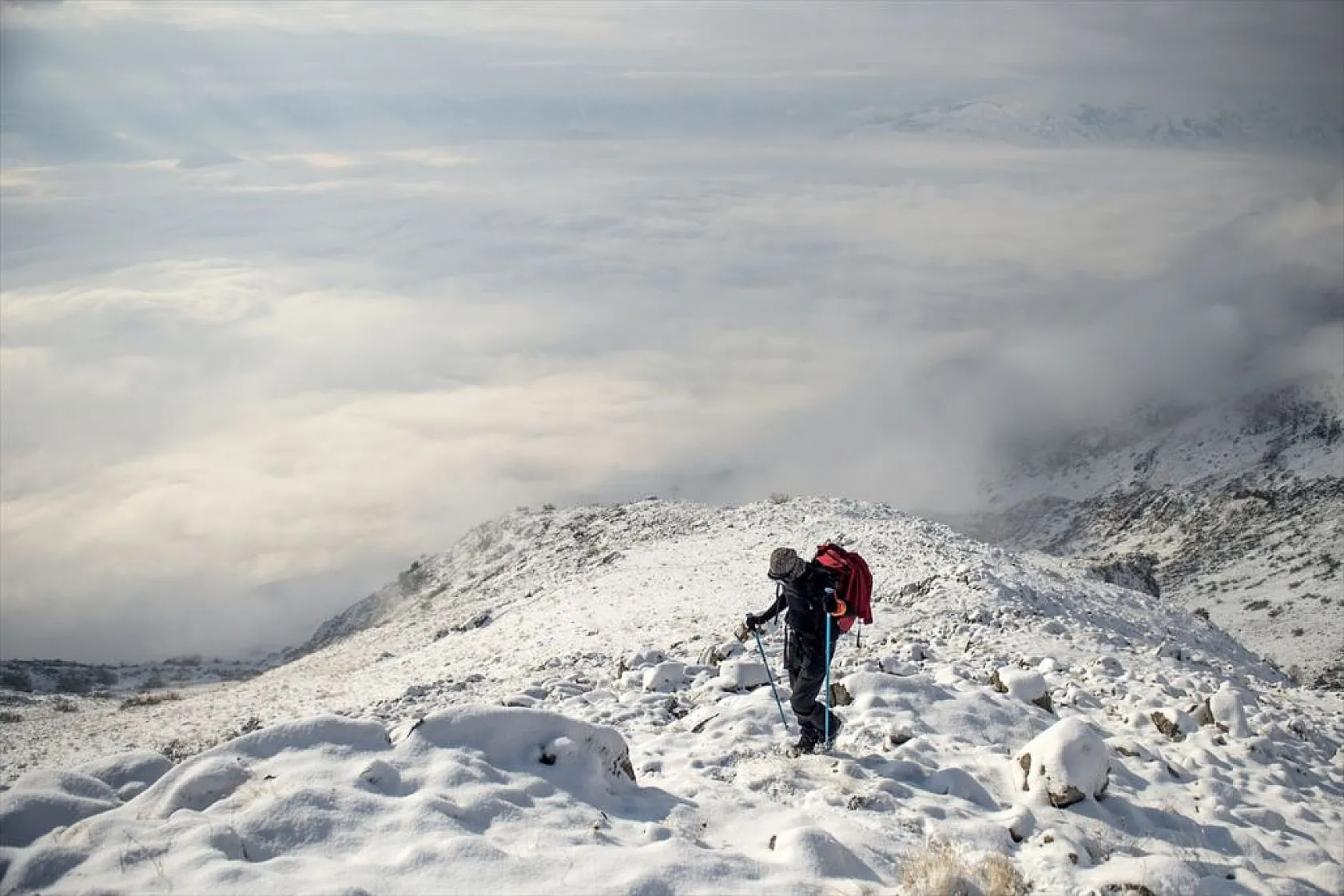Tunceli'de dağcılar Gelincik Zirvesi'ne tırmandı