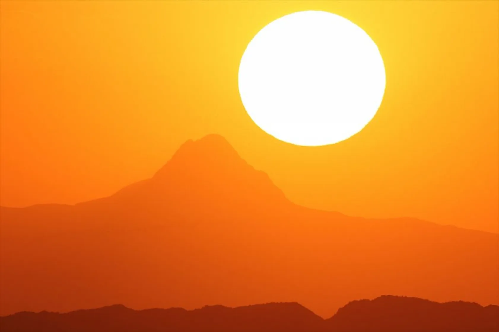 Türkiye'nin en doğusunda gün batımı