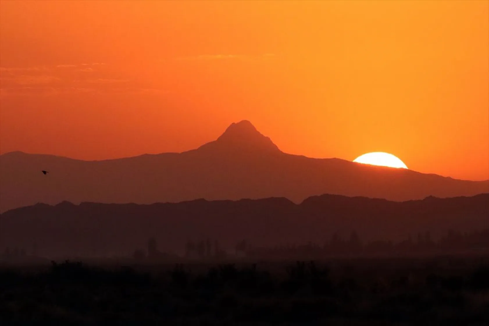 Türkiye'nin en doğusunda gün batımı
