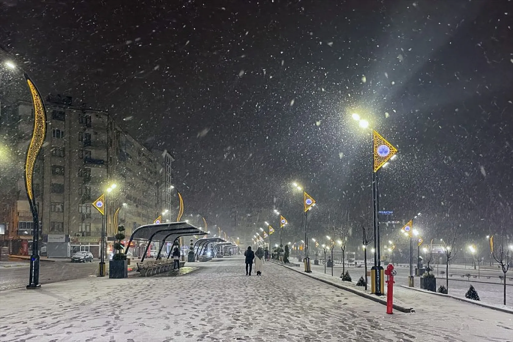 Elazığ'da kar yağışı etkili oldu