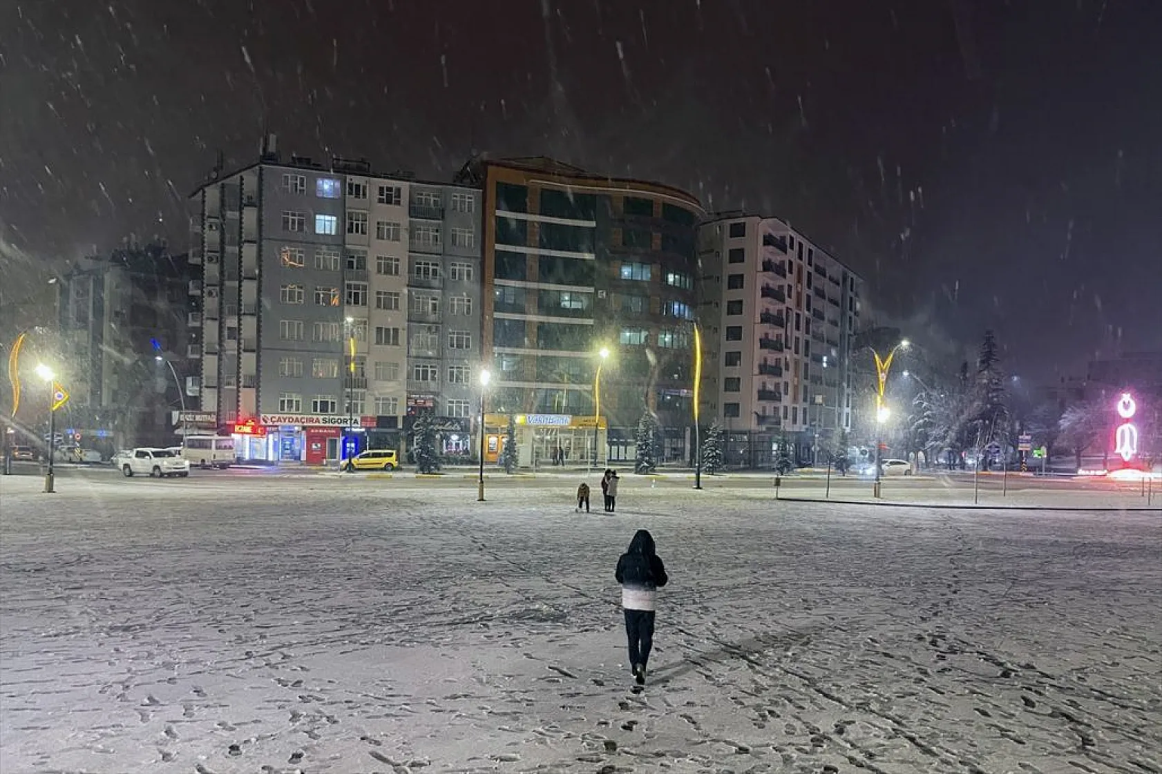 Elazığ'da kar yağışı etkili oldu