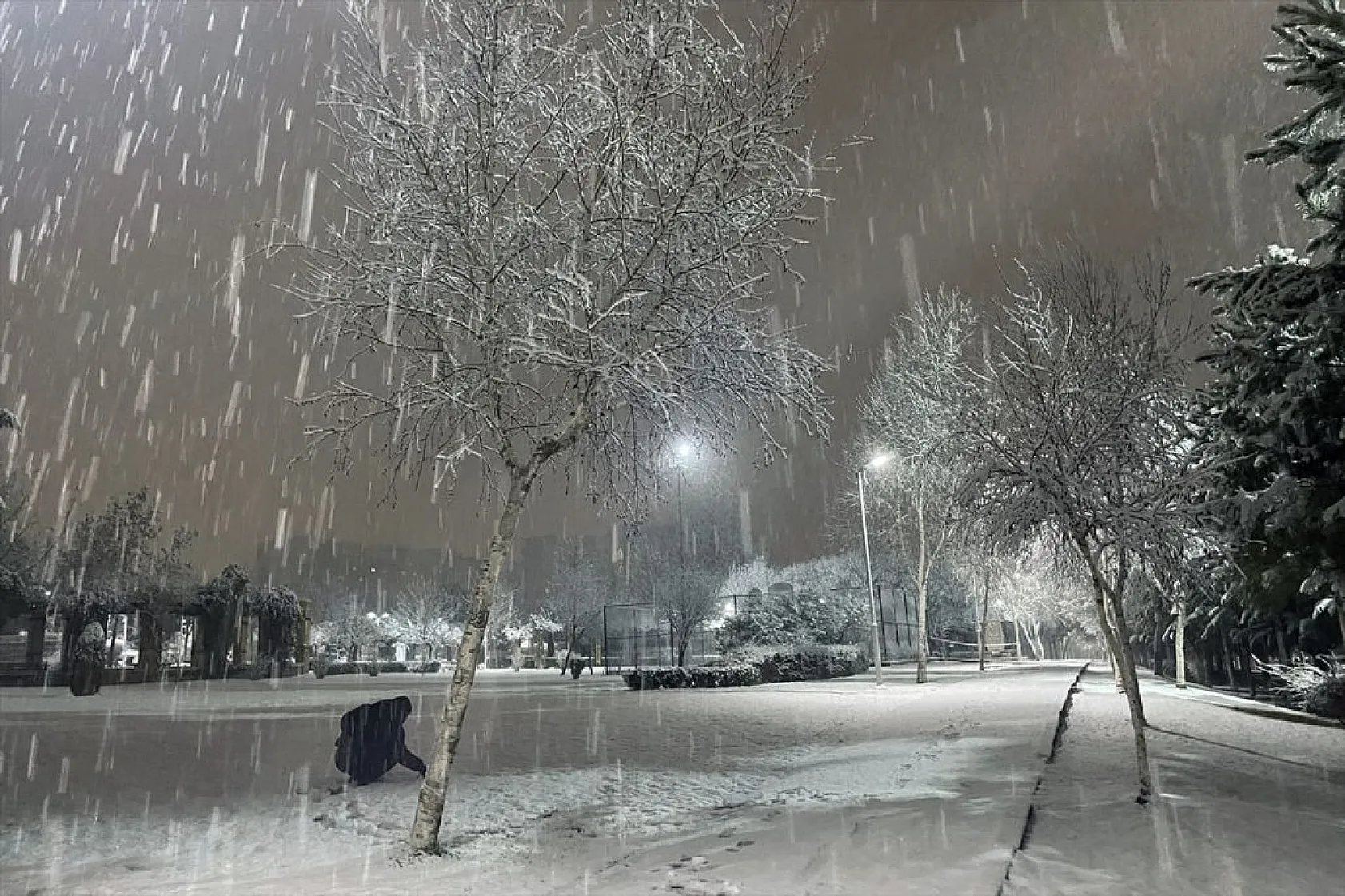 Elazığ'da kar yağışı etkili oldu