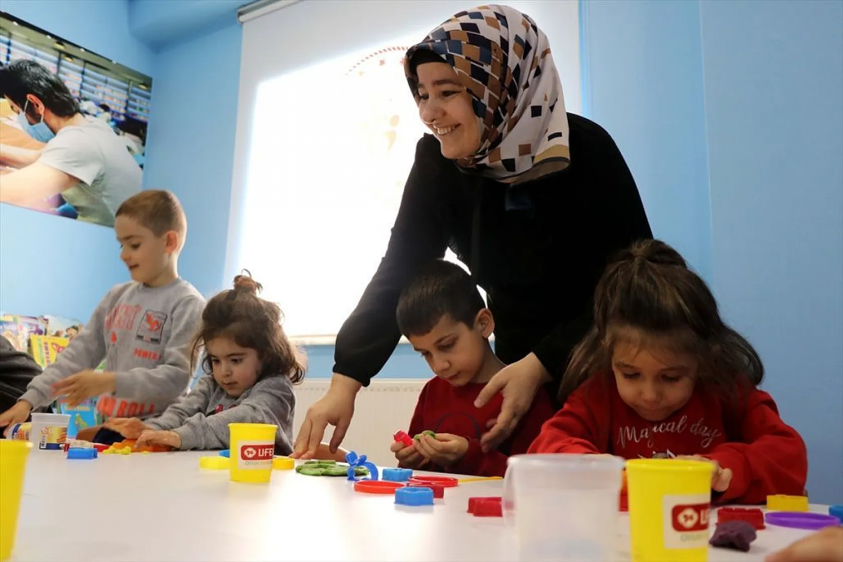 Depremzede minikler için, yurtta ana sınıfı oluşturuldu