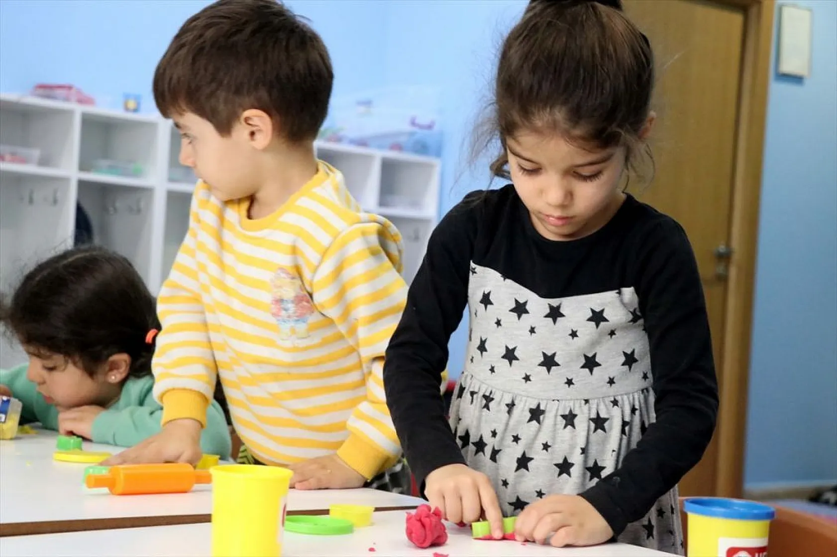 Depremzede minikler için, yurtta ana sınıfı oluşturuldu