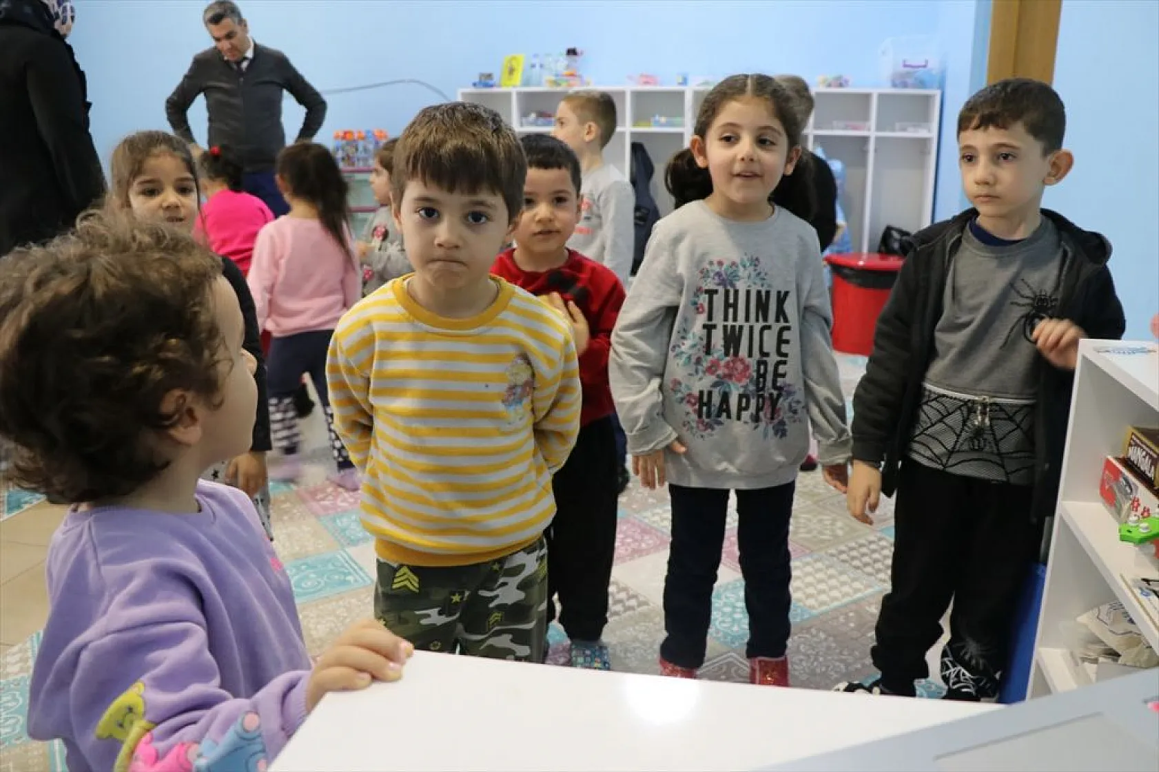Depremzede minikler için, yurtta ana sınıfı oluşturuldu