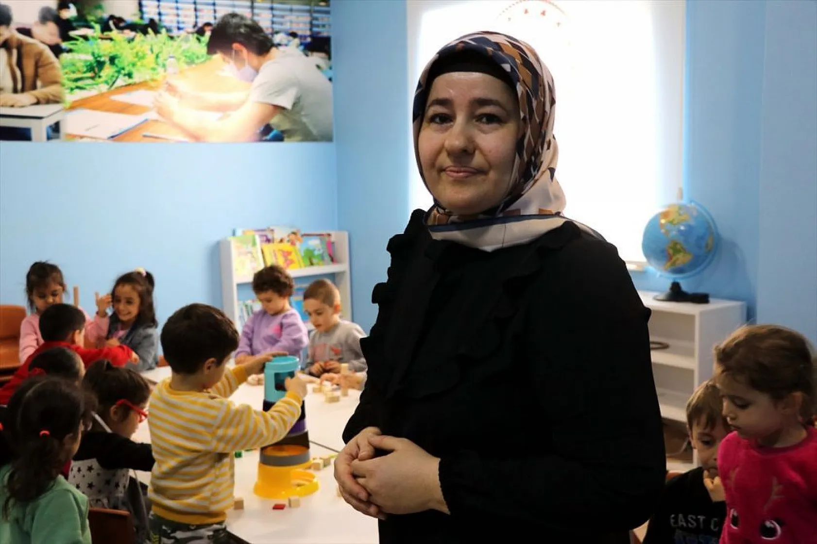 Depremzede minikler için, yurtta ana sınıfı oluşturuldu