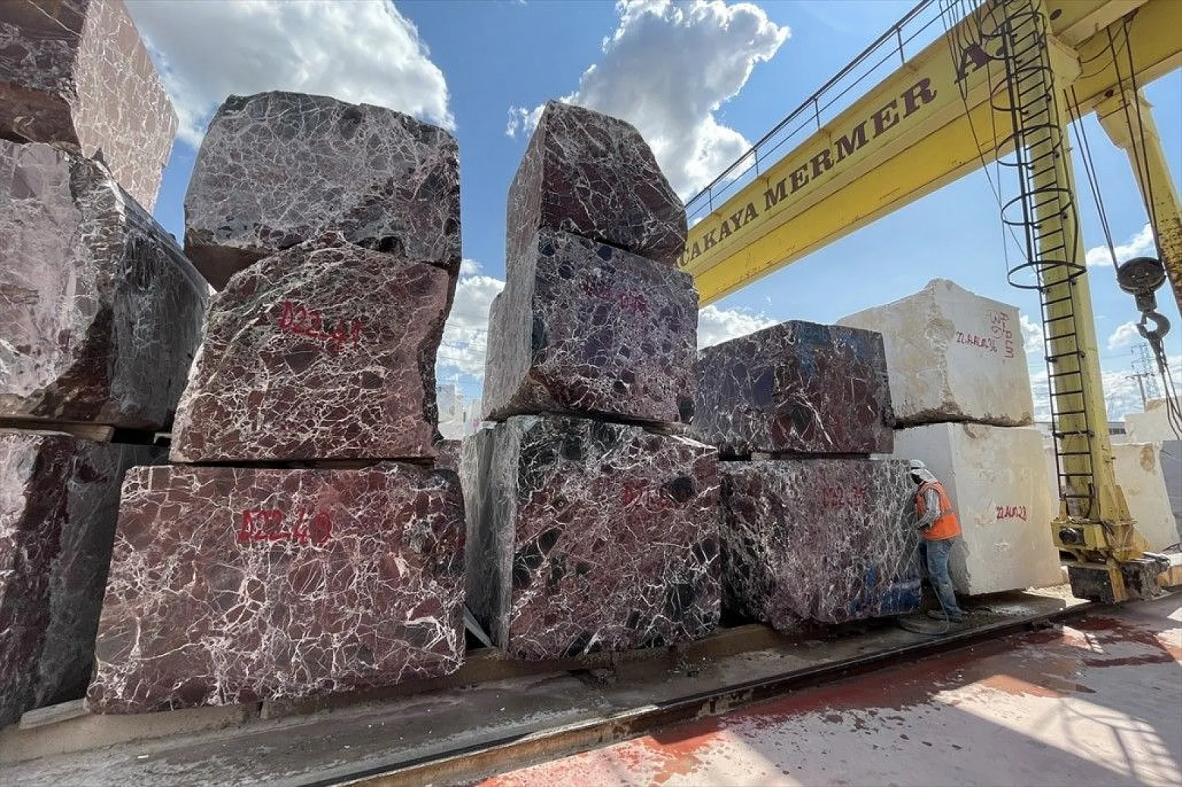Elazığ'ın vişne, Diyarbakır'ın siyah inci mermeri Kanada ve Avusturya'ya gönderilecek