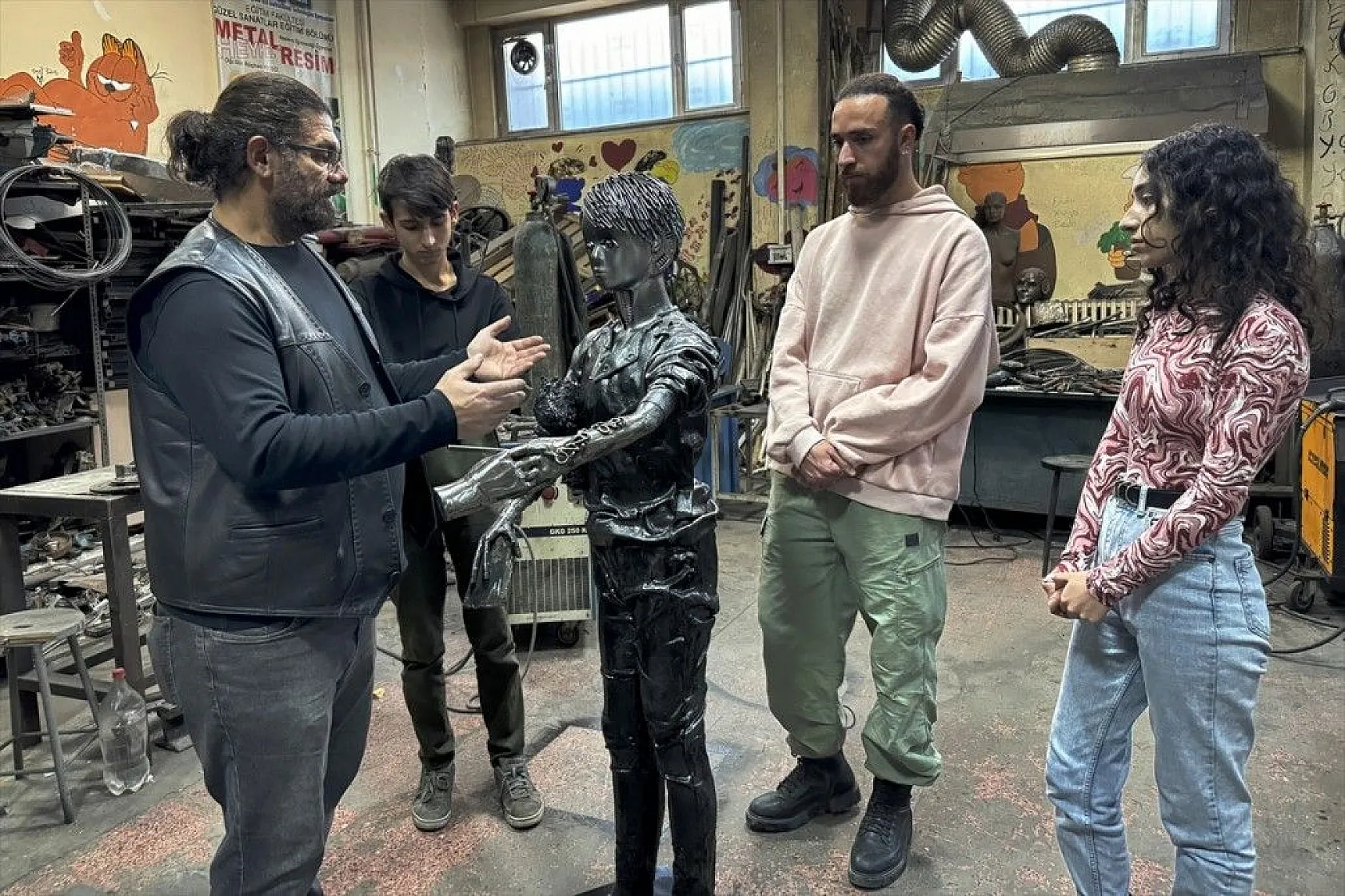 Elazığlı sanatçı Gazzeli çocukların  dramına dikkat çekti