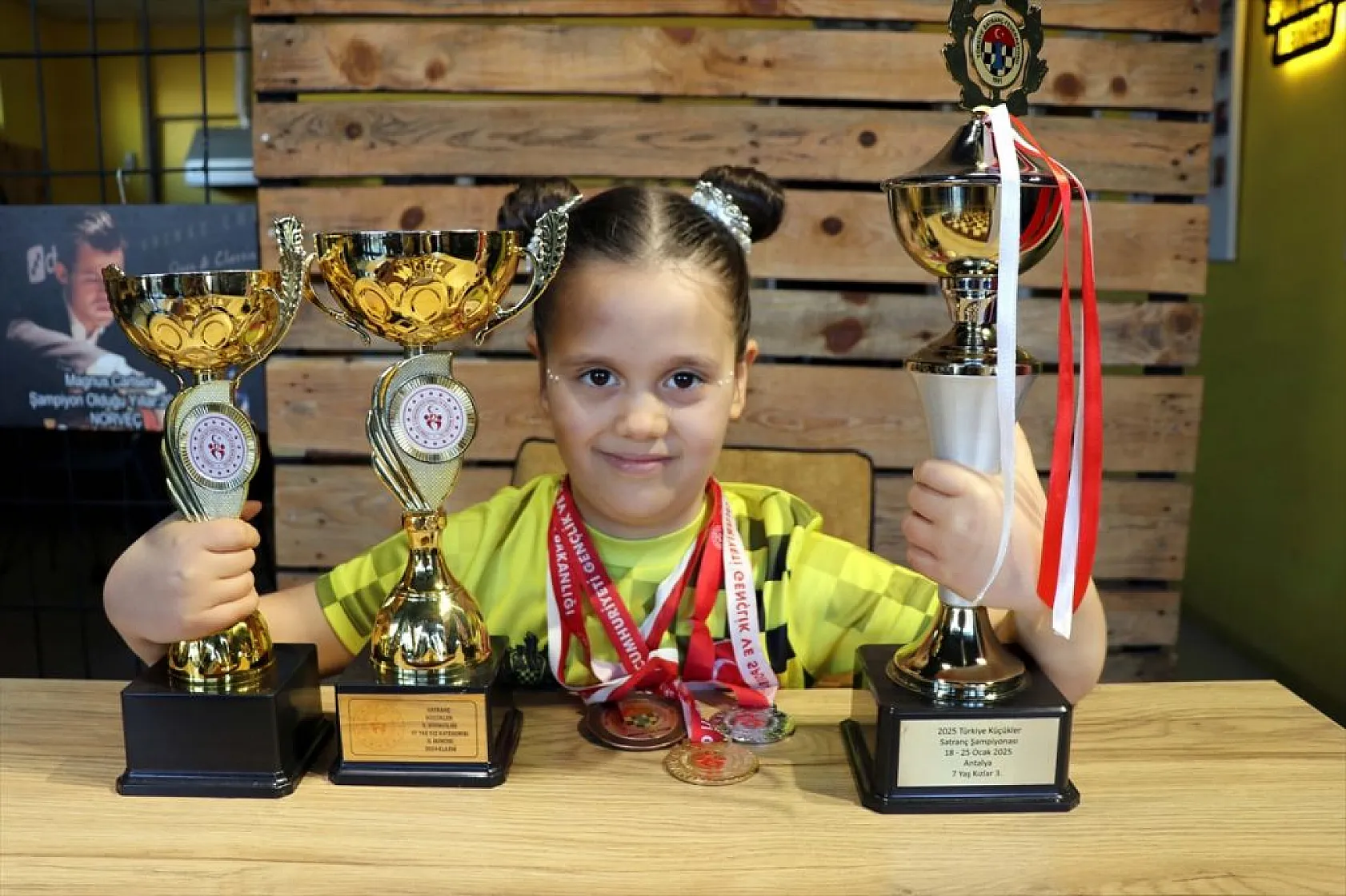 Satrancın minik ustası zirveye göz dikti