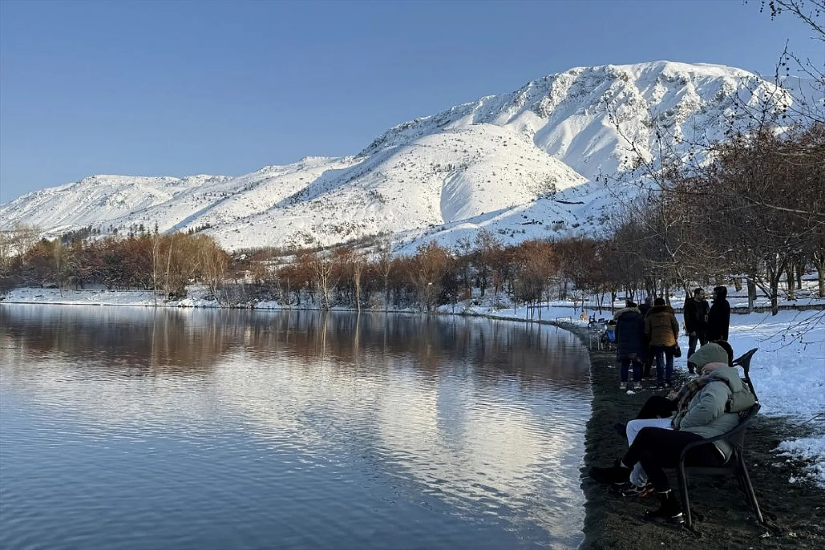 Hazar Gölü havadan görüntülendi