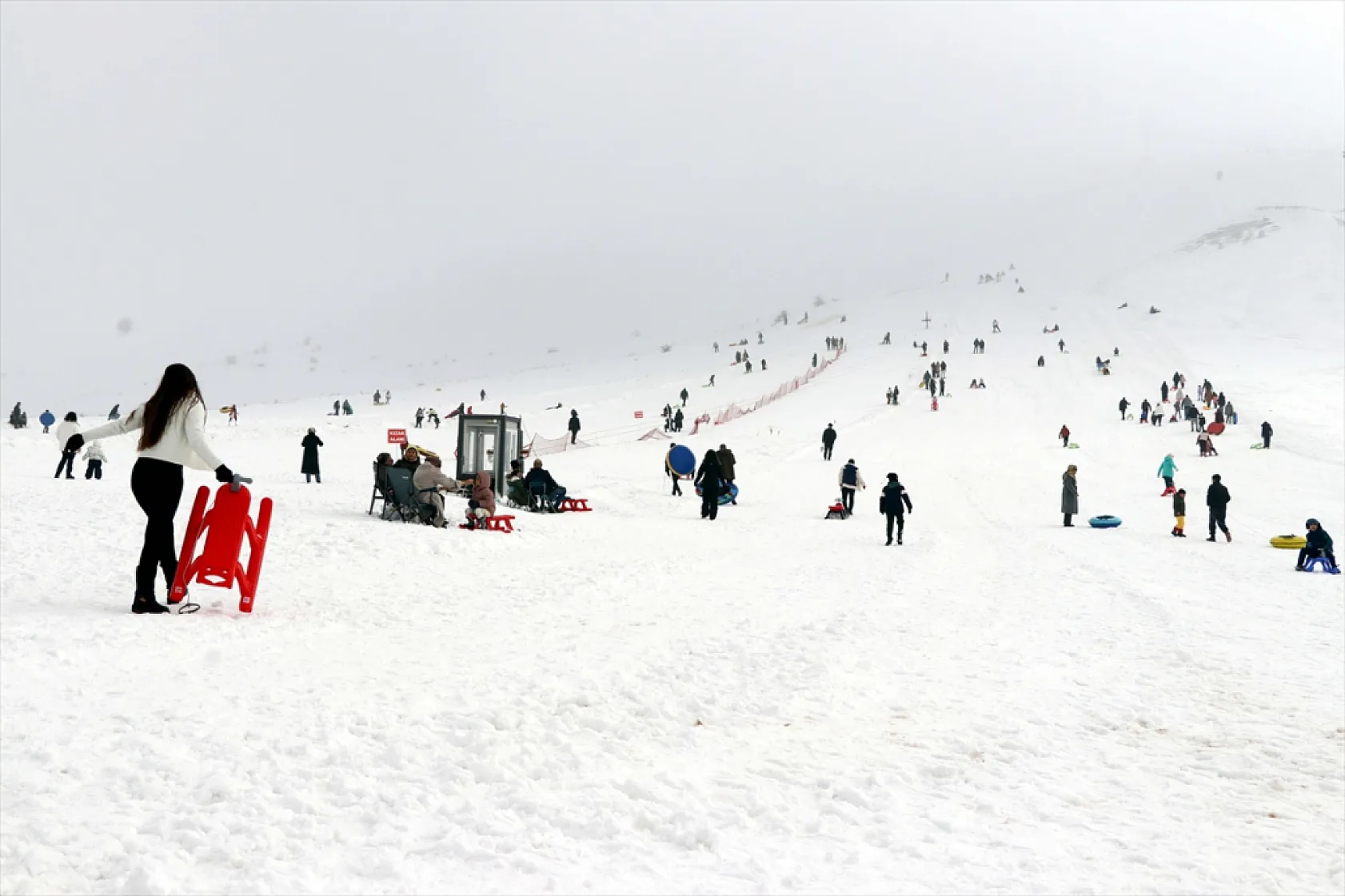 Hazarbaba'da yarıyıl tatili yoğunluğu yaşandı