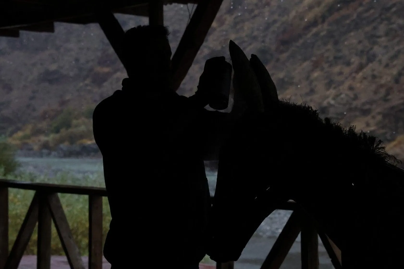 Kurumuş dalları sanata dönüştürüyor