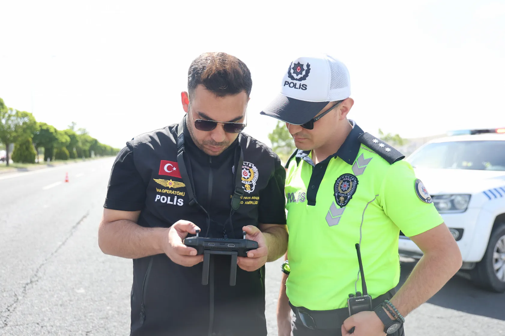 Elazığ trafiğinde kuşbakışı denetim