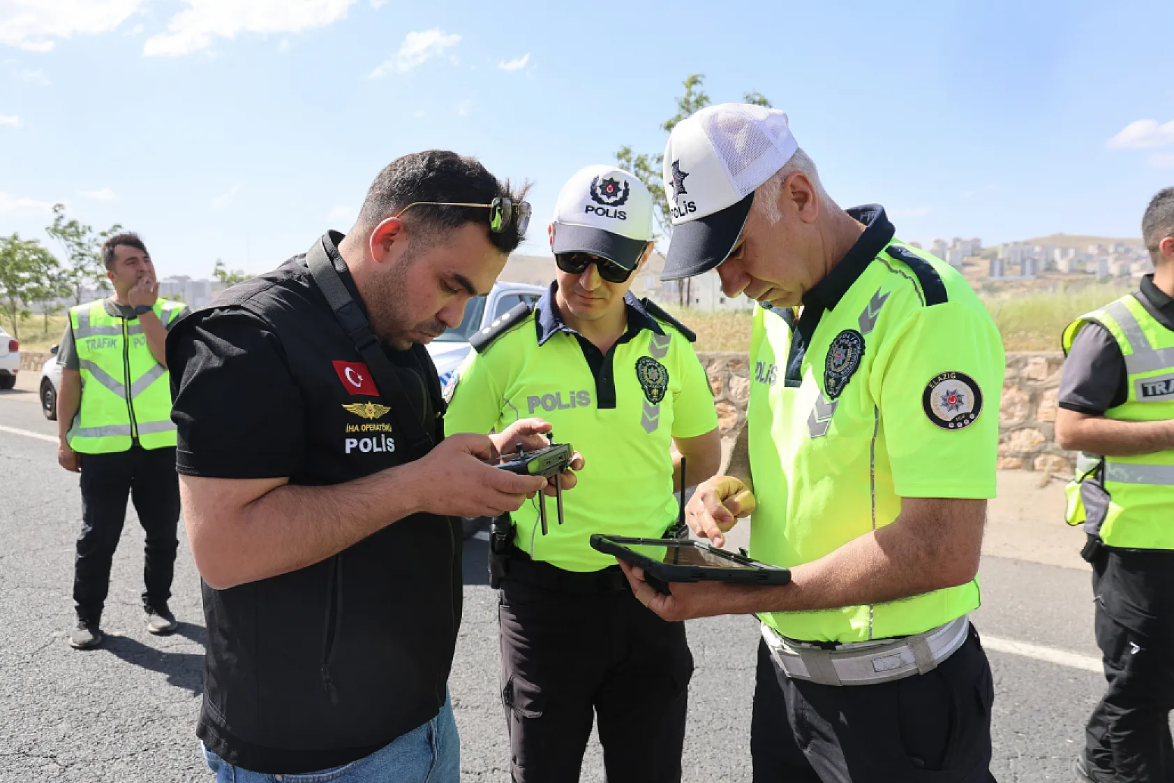 Elazığ trafiğinde kuşbakışı denetim