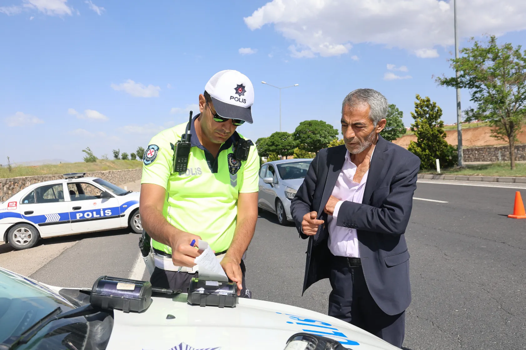 Elazığ trafiğinde kuşbakışı denetim