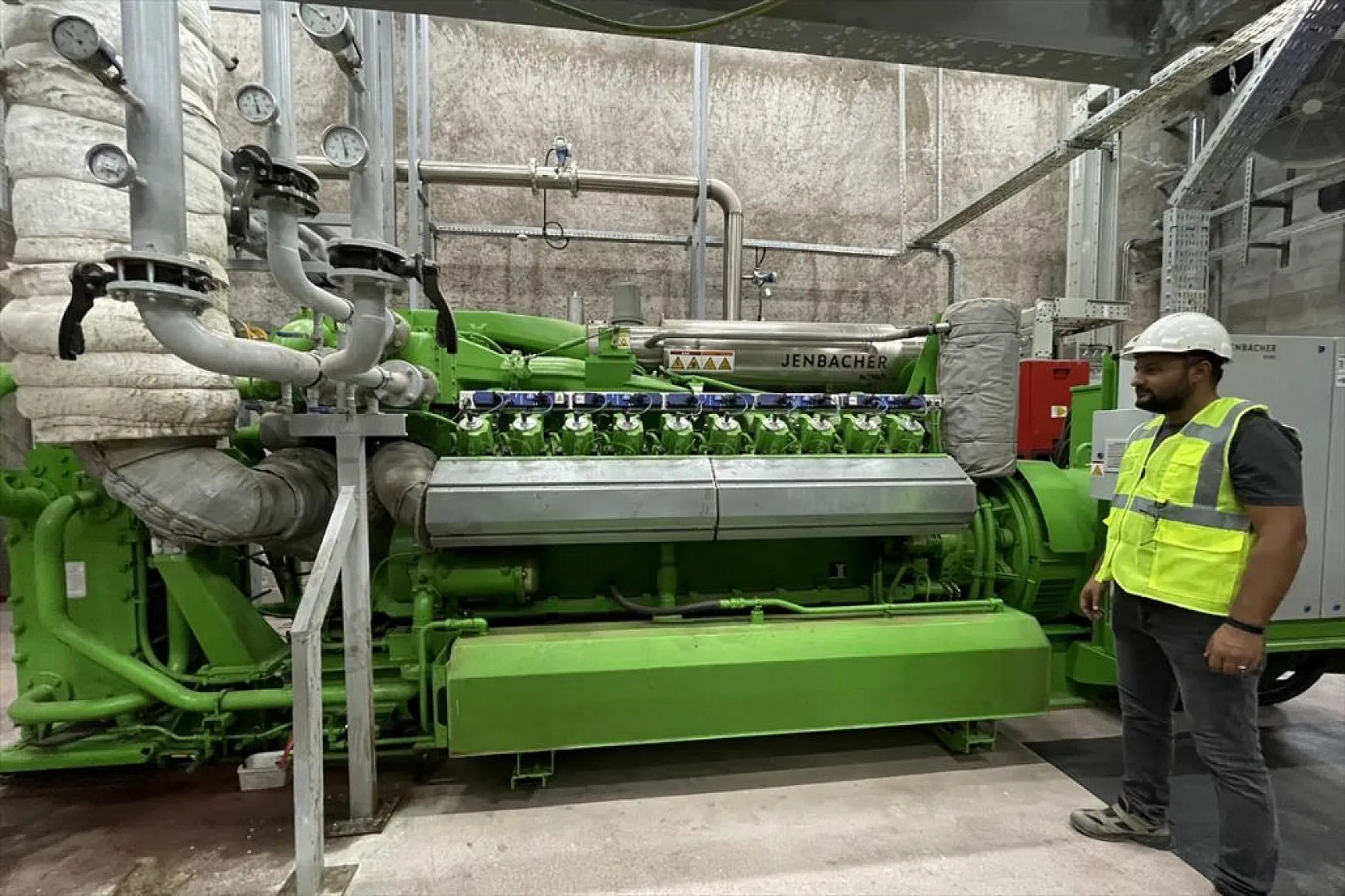 Bu tesiste ayda 2 milyon kilovatsaat elektrik üretiliyor