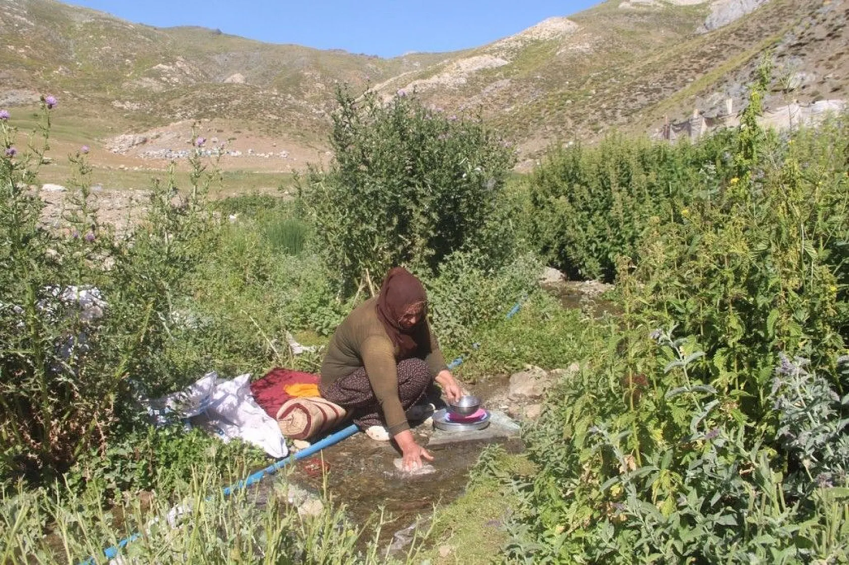 Besicilerin zorlu yayla yaşamı