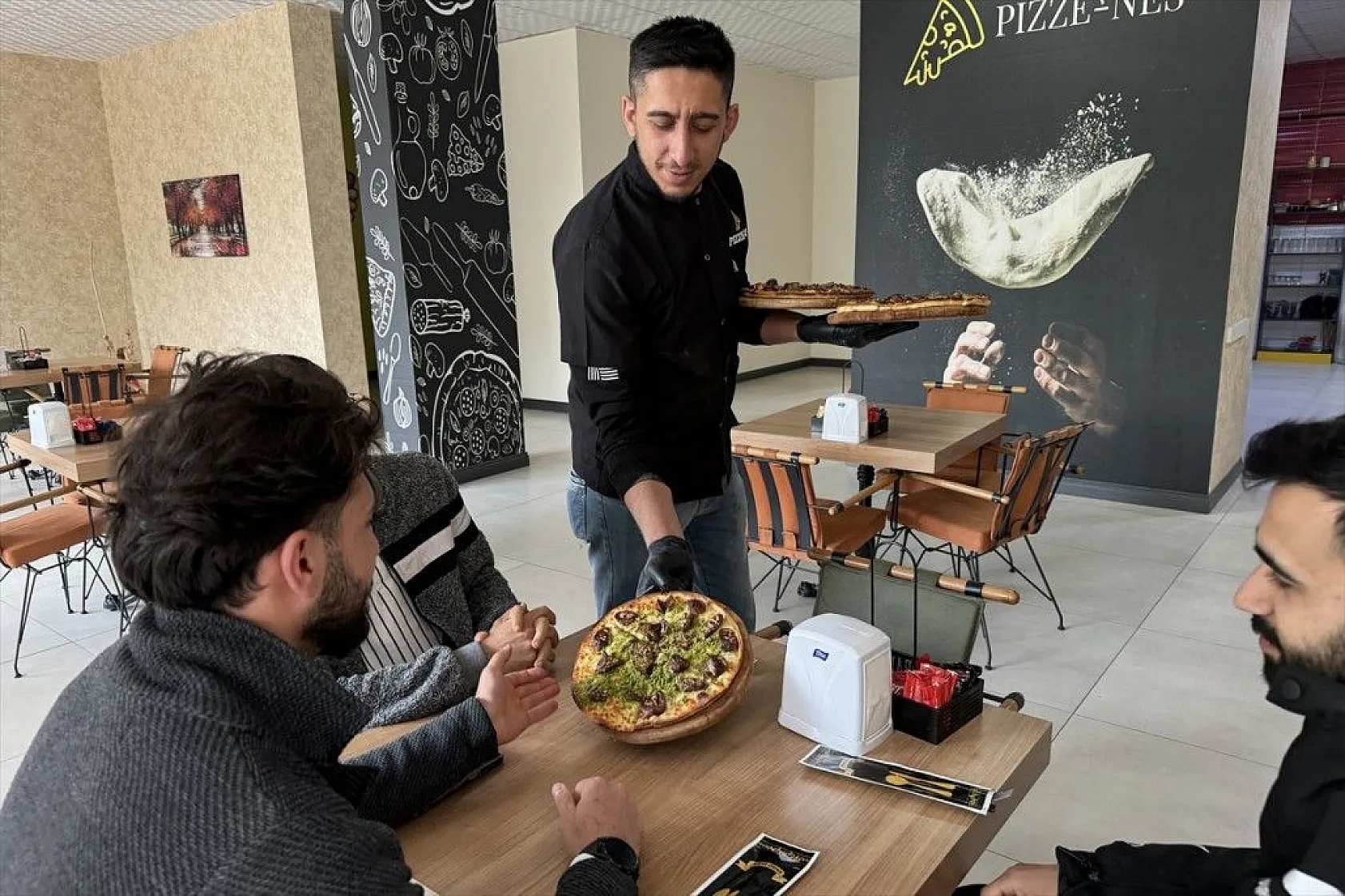 Elazığ'ın tescilli lezzeti orcik ile pizzayı buluşturdu