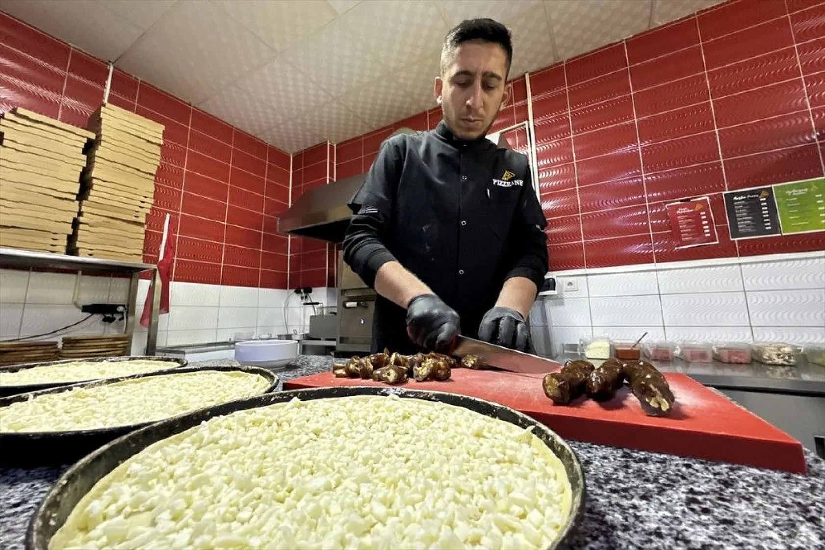 Elazığ'ın tescilli lezzeti orcik ile pizzayı buluşturdu