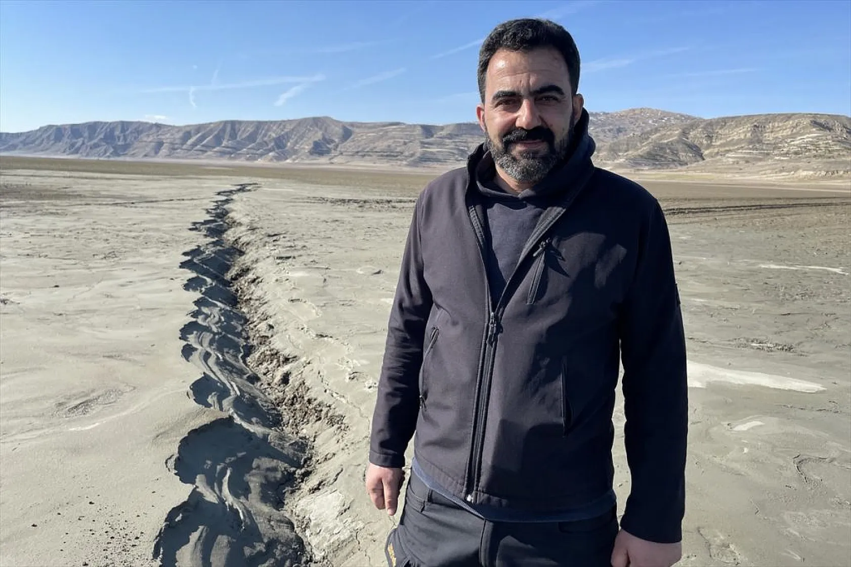 Fay hattındaki zemin sıvılaşması havadan görüntülendi