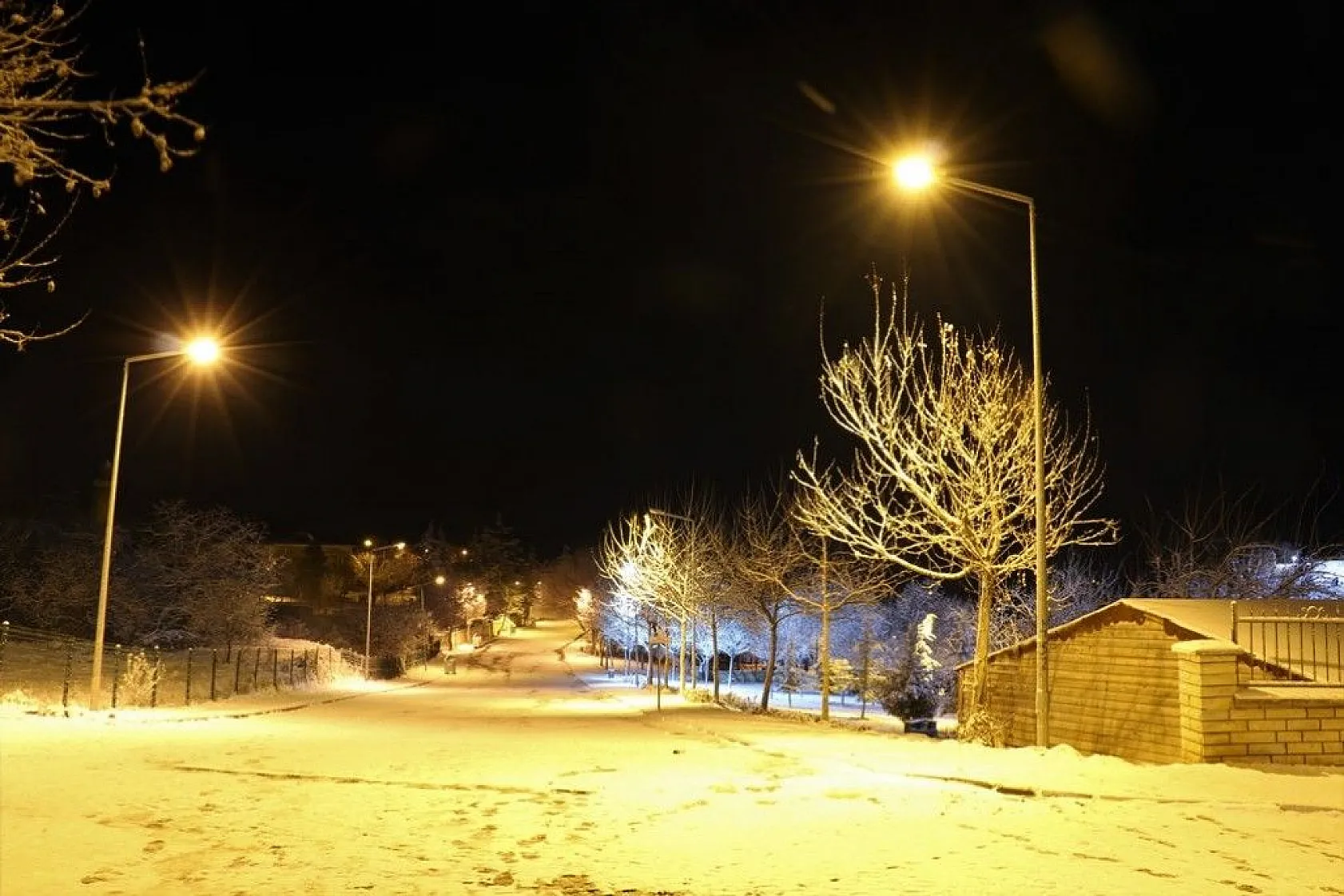 Karla kaplanan Harput'ta görsel şölen