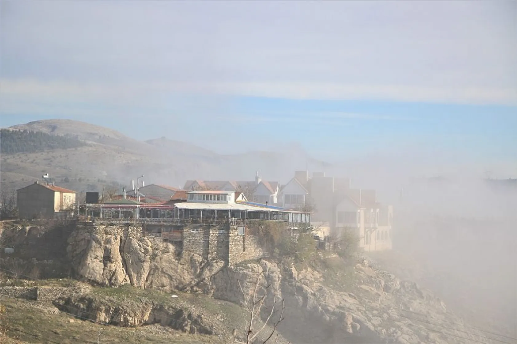 Elazığ sis denizinde kayboldu, eşsiz görüntüler oluştu