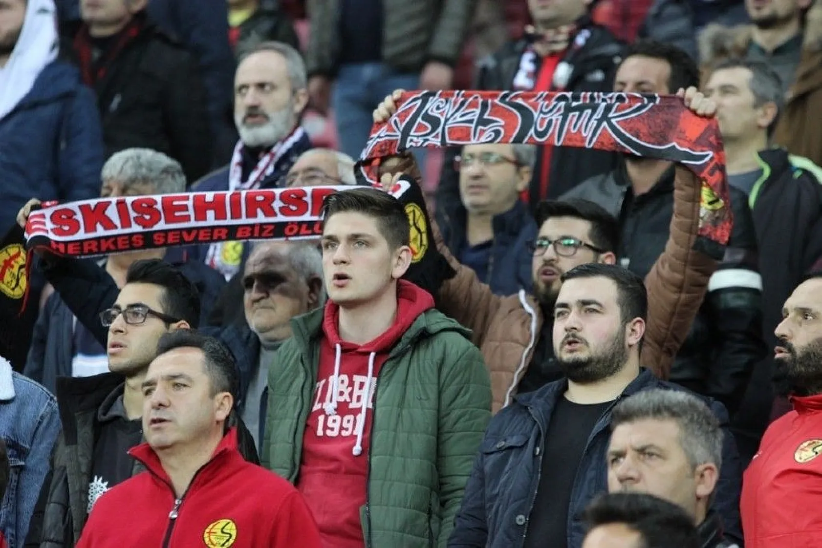 Eskişehirspor - Elazığspor maçından çok özel kareler