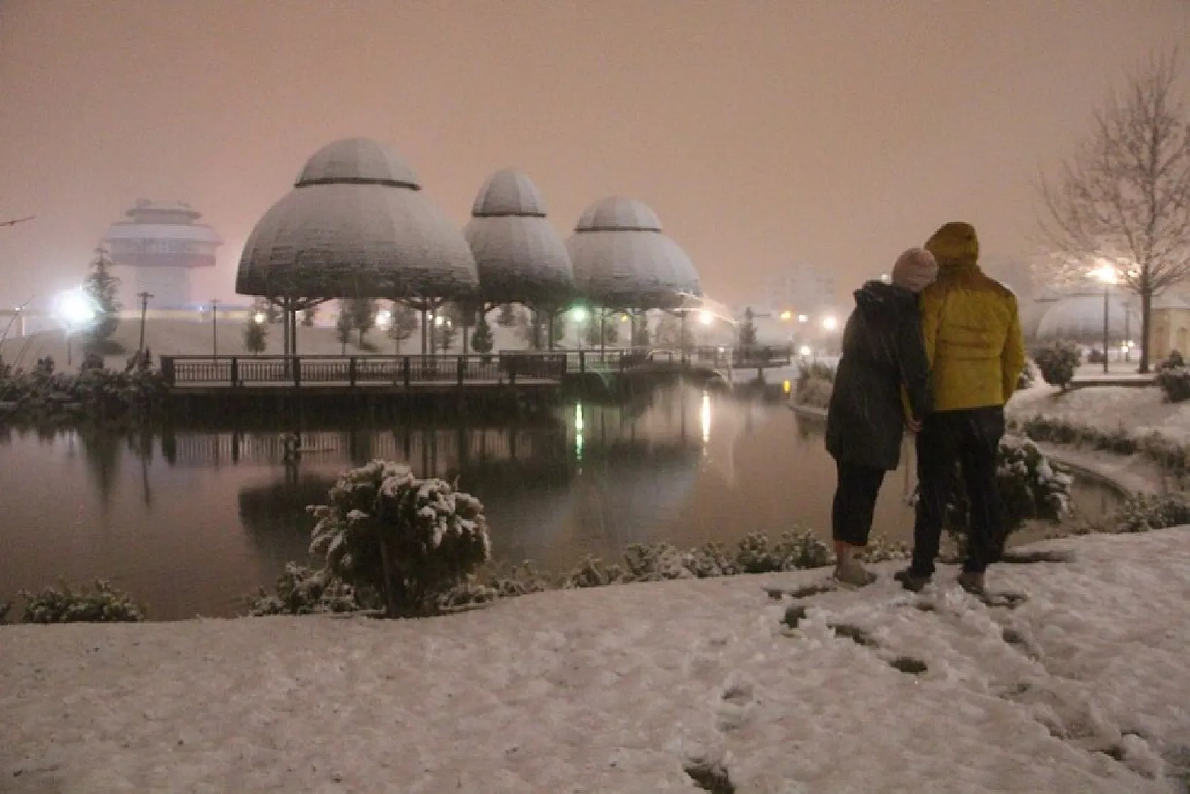 Elazığ'da kar yağışı etkili oldu