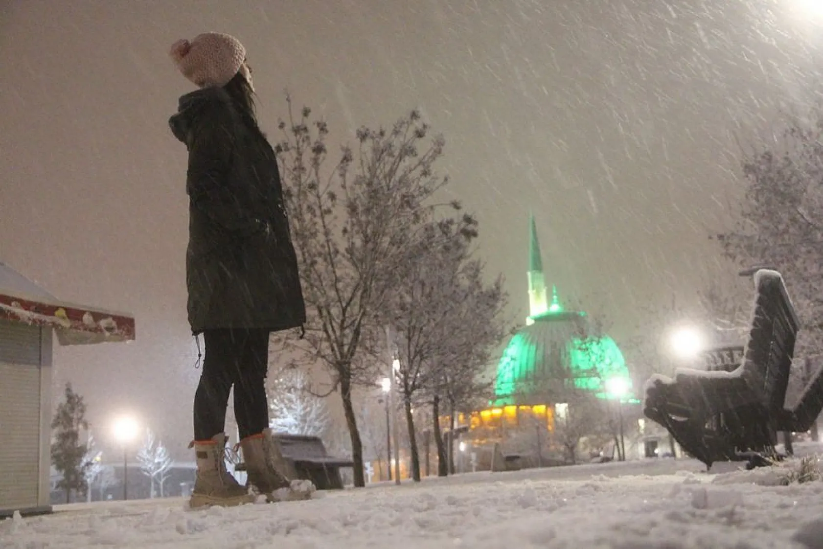Elazığ'da kar yağışı etkili oldu