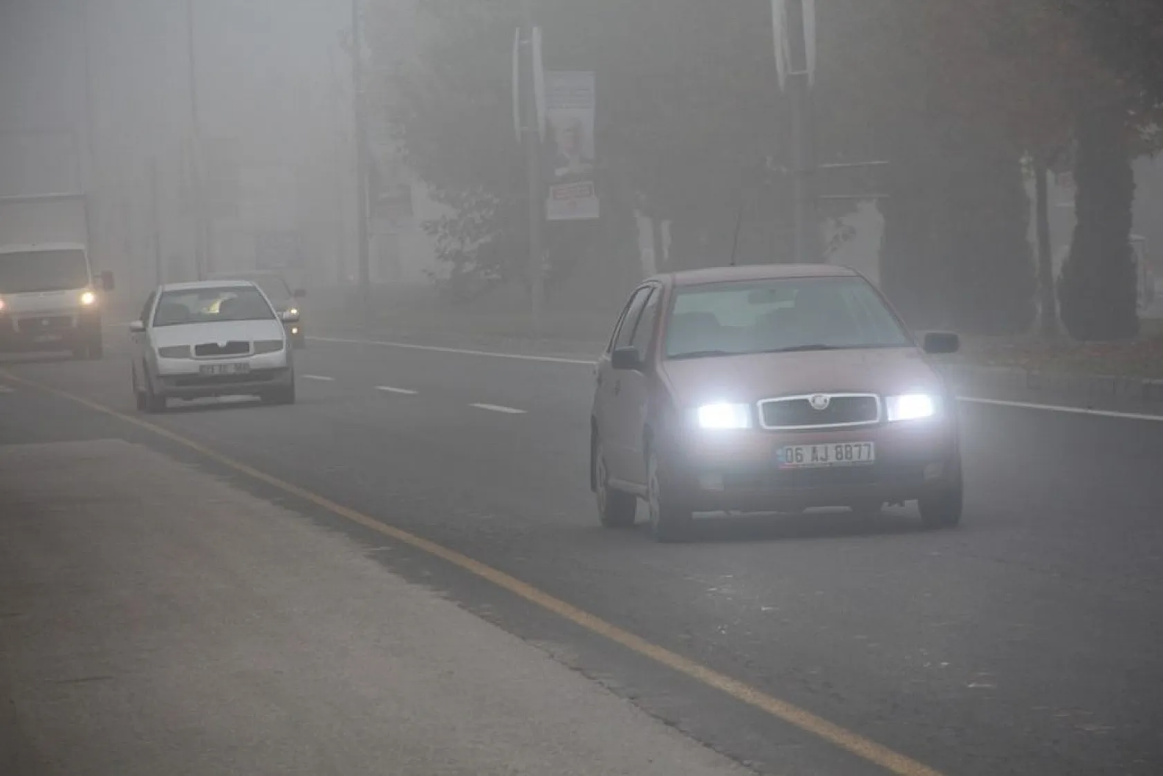 Elazığ'da sis etkili oldu