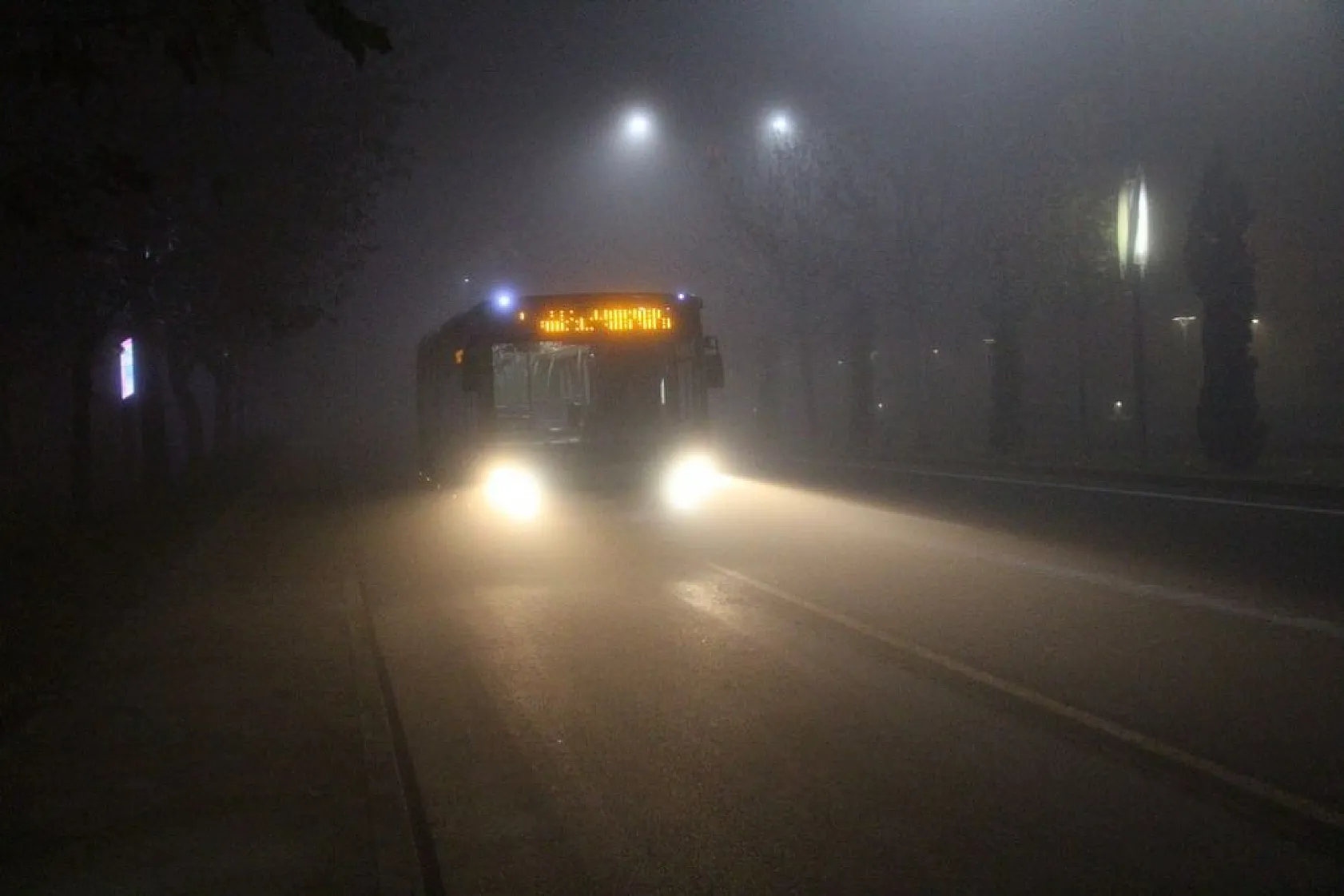 Elazığ sis altında