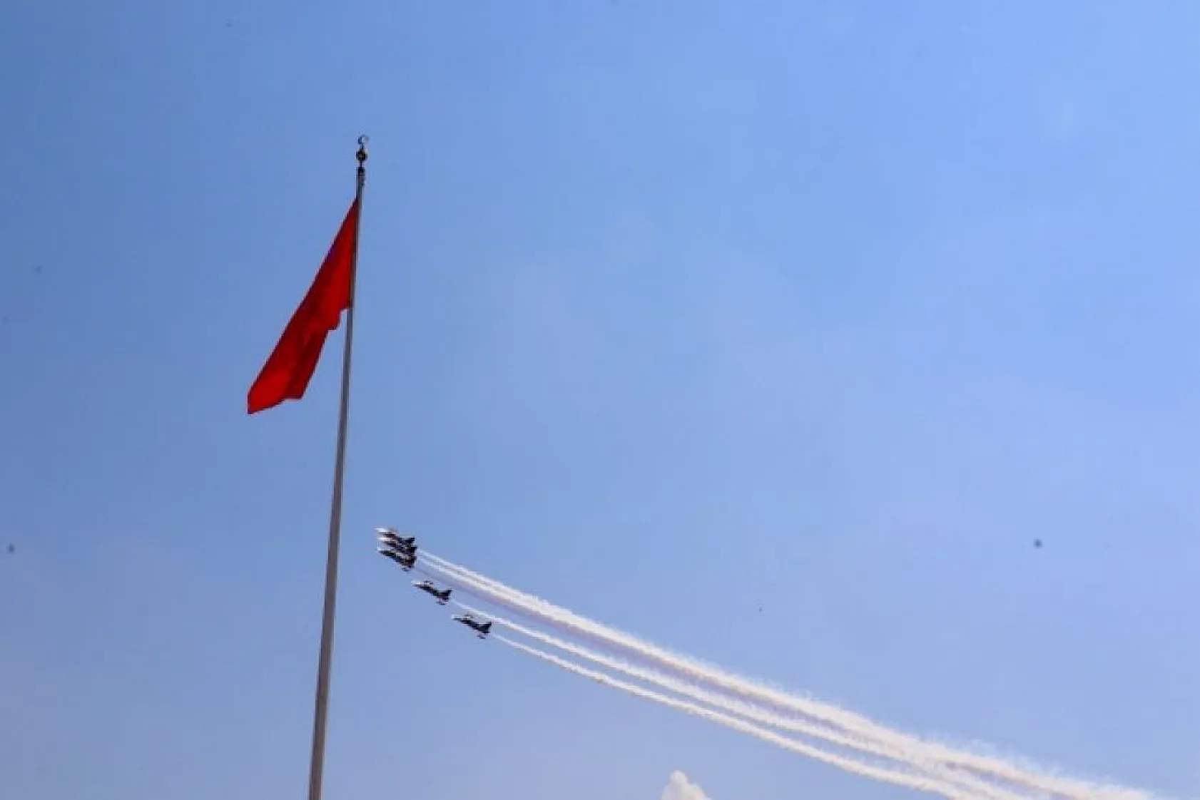 Türk Yıldızları'ndan saygı uçuşu