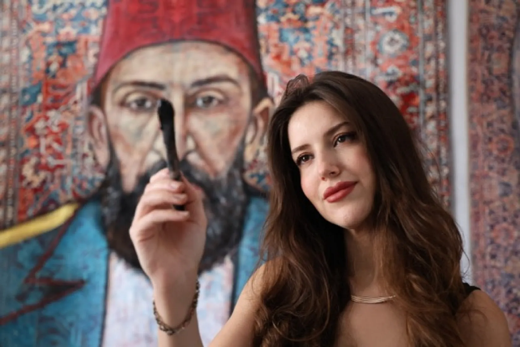 Elazığlı mühendis halı üzerine portreleriyle dünyaya açıldı