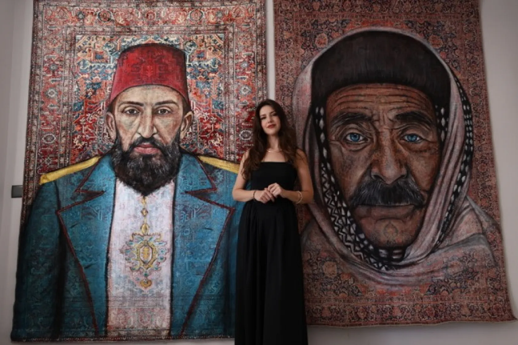 Elazığlı mühendis halı üzerine portreleriyle dünyaya açıldı