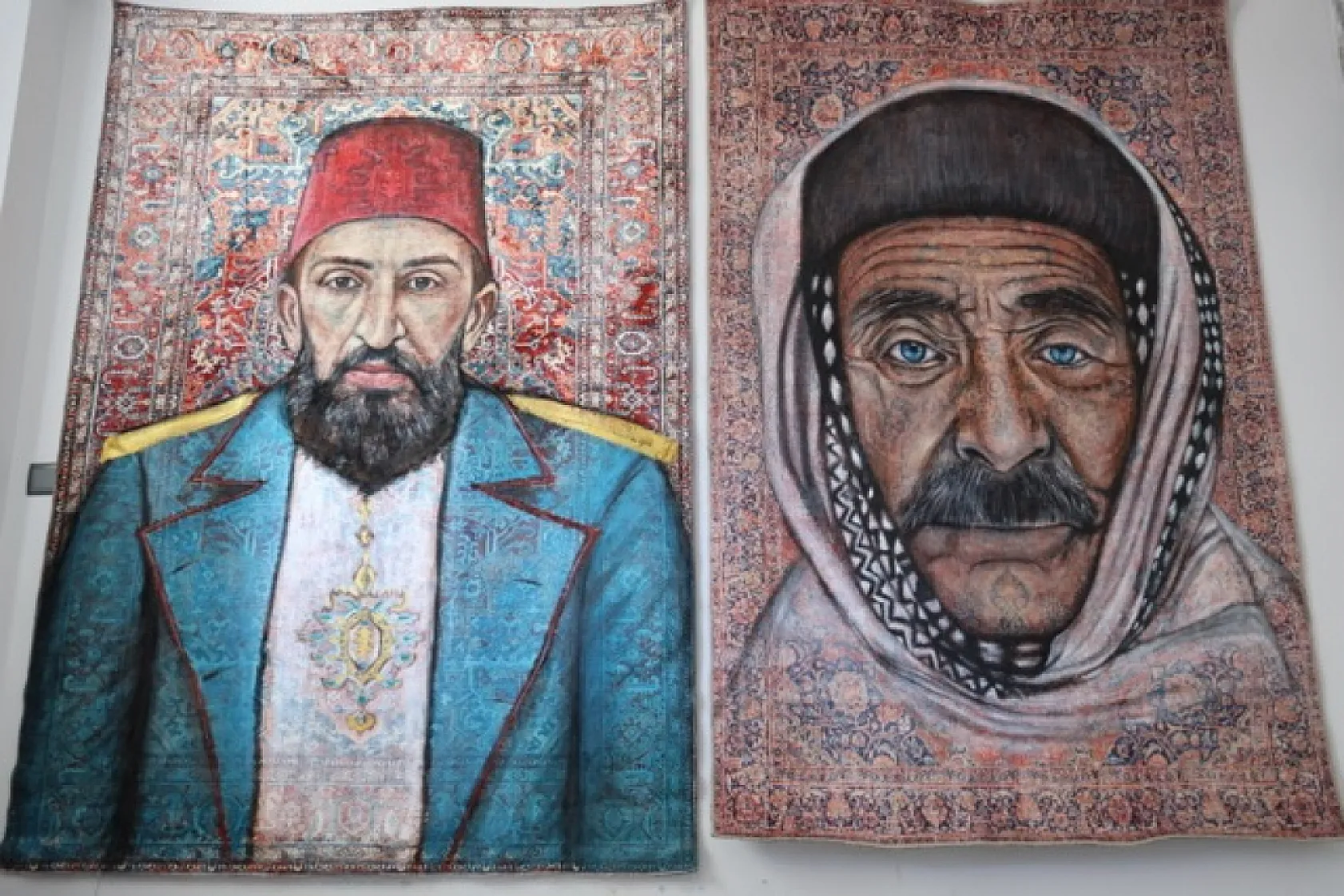 Elazığlı mühendis halı üzerine portreleriyle dünyaya açıldı
