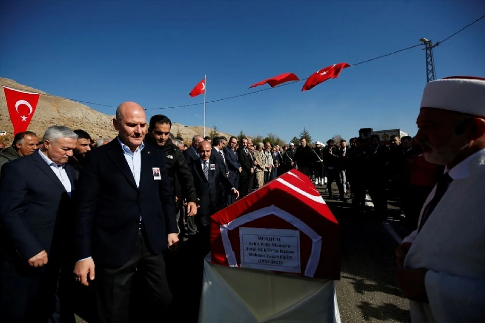 Şehit Fethi Sekin'in babası son yolculuğuna uğurlandı