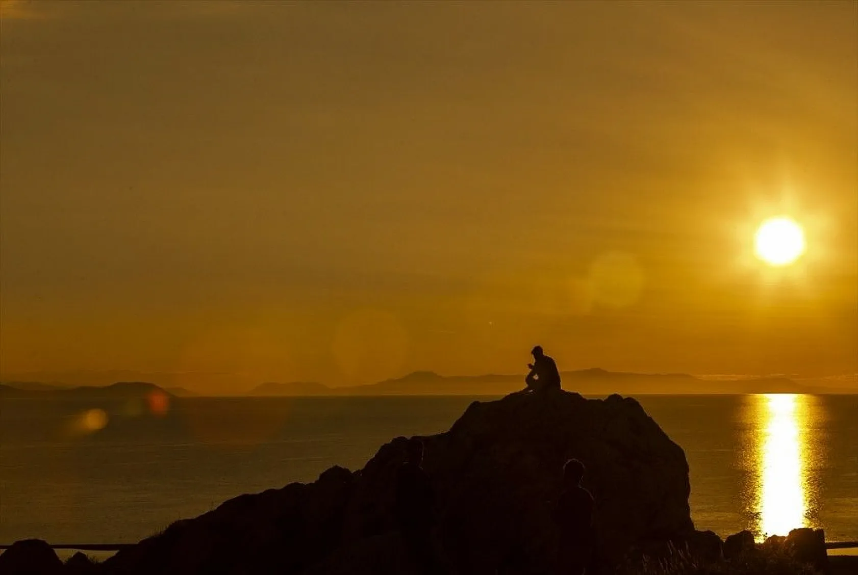 Van Kalesi'nde gün batımı