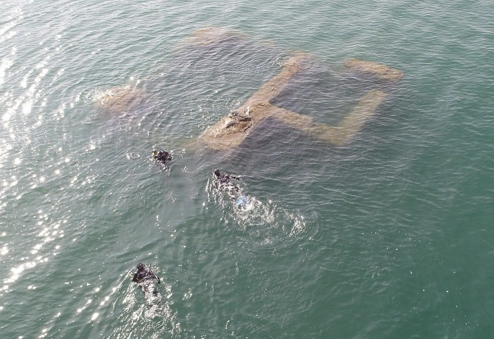 Sular yükseldi, 'Batık Şehir' görünmez hale geldi