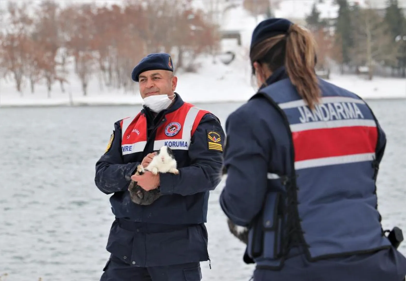 Jandarma, Tavşan Adası'nın uzun kulaklı sakinlerini unutmadı