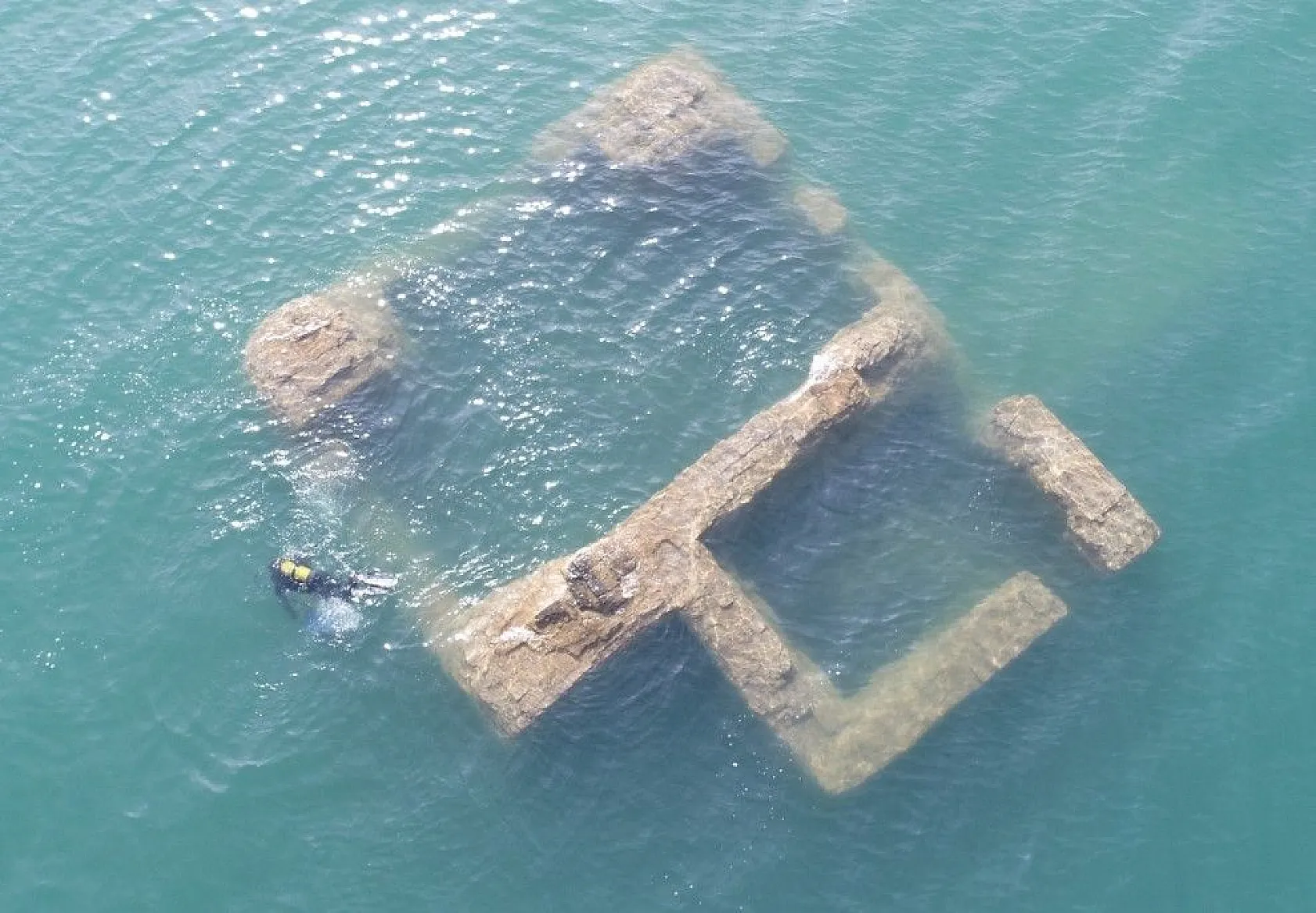 Sular yükseldi, 'Batık Şehir' görünmez hale geldi