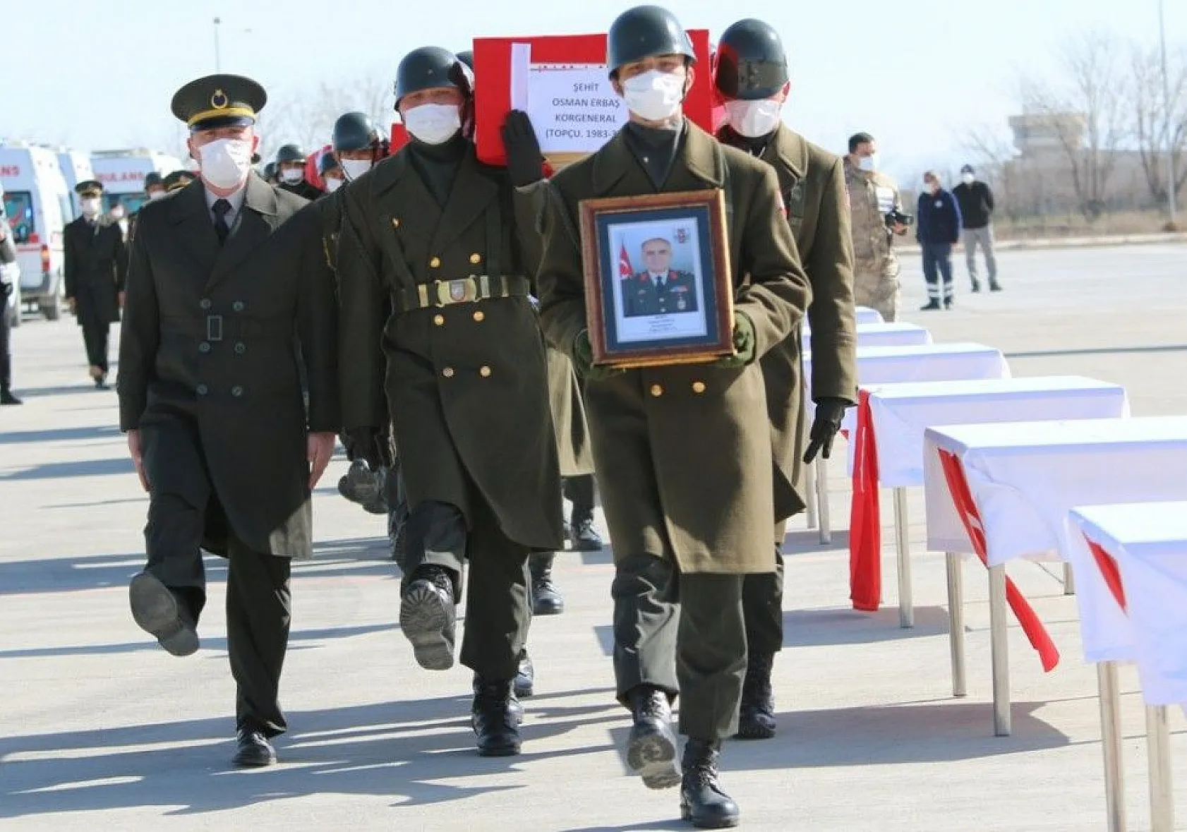 11 şehit Elazığ'dan törenle Ankara'ya uğurlandı